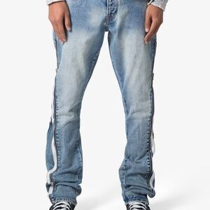mnml B574 Zipper Flare Denim - Blue Size 32Blue / 32